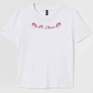 H&M Oh Chérie Short Sleeve Tee